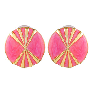 Estele Valentines Day Special Gold Plated Combo Stud Earrings For Women & Girls