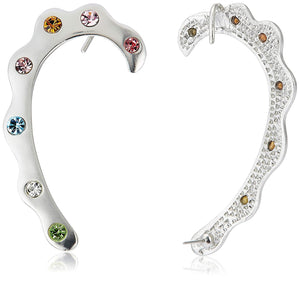 Estele Valentines Day Gift Jewellery Combo Earrings For Girls & Women(GOLD & SILVER)