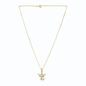24Kt Gold Tone Plated Durga Ma Pendant With Chain