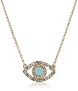 Estele - 24 CT gold plated Evil Eye Pendant with chain