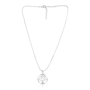 Estele - Tree of Life silver plated Pendant set for Women