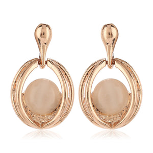 Estele - 24 CT Rosegold Plated Shell Pendent Set for women