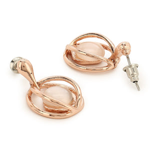 Estele - 24 CT Rosegold Plated Shell Pendent Set for women