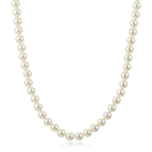 White  Glass Pearl Necklace