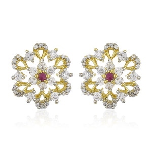 Diamante Earrings Set