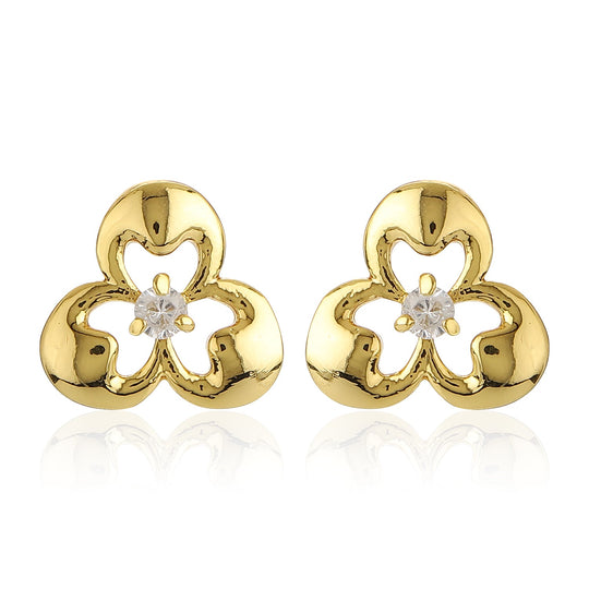 Triangle Shaped Stud Earrings