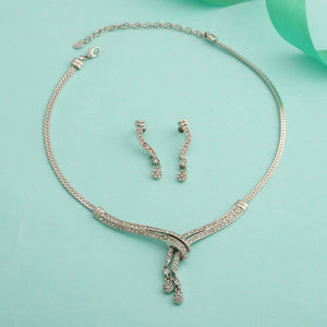 Stylish Rhodium plated Classic Medley Necklace