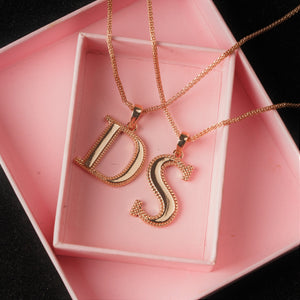 Estele - Charm D Rosegold plated Pendant