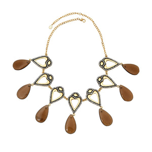 Elegant Gold Plated Jewellery Choker Necklace Set
