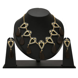 Elegant Gold Plated Jewellery Choker Necklace Set