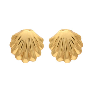 Modern Gold plated Atlantic bay shell Necklace