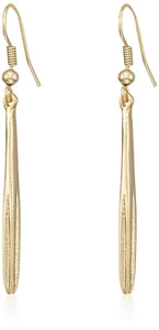 Estele 24 Kt Gold Plated Wicket Dangle Earrings for women