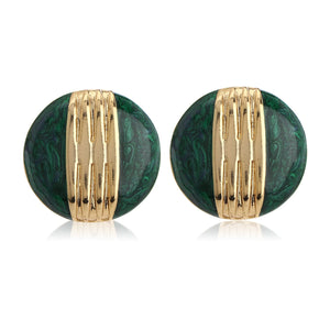 Green Enamel Earrings Combo