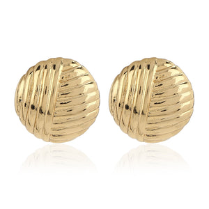 Gold Tone & Enamel Textured Studs Combo