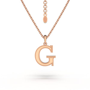 Estele - Charm G Rosegold plated Pendant