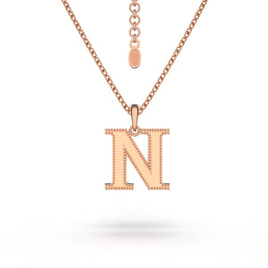 Estele - Charm "N" Rosegold plated Pendant