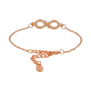 Estele Infinity Rose Gold Bracelet Using Austrian Stones