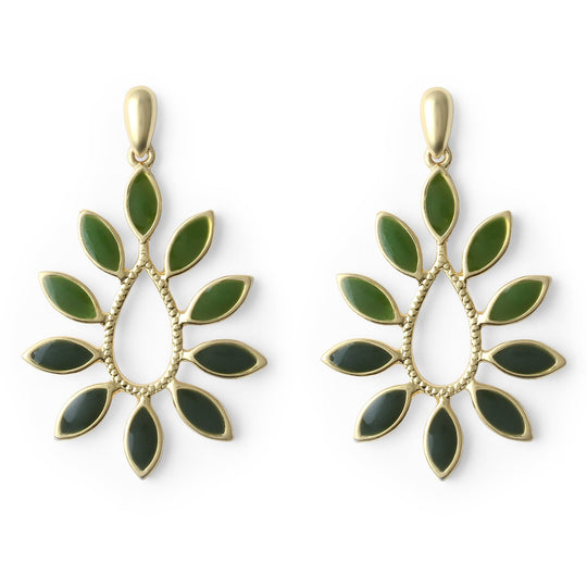Green Leafy Earring