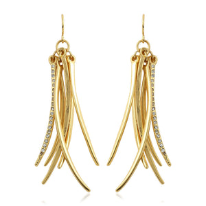 Metallic Tassel Earrings