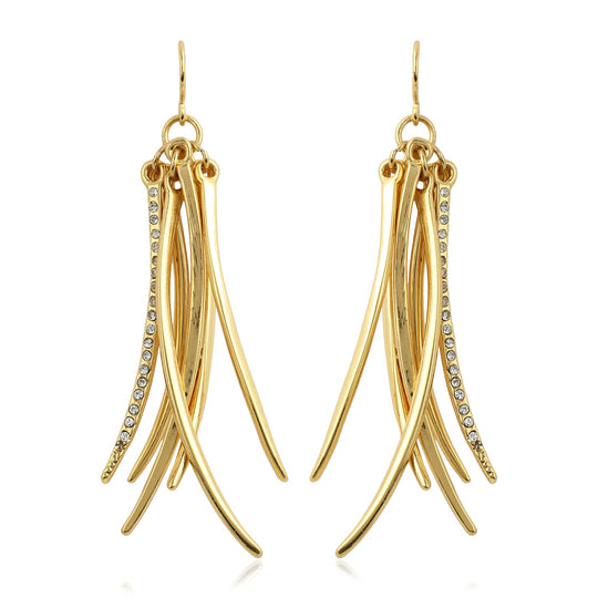 Metallic Tassel Earrings