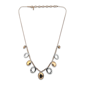 Elleptic Copper Stone Necklace Set