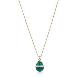 Estele - Easter Egg Green Enamel Pendant for Women