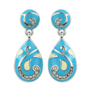 Estele Feroza Drop pendant Set