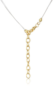 Estele Rhodium Plated Triple Marquise Pendant