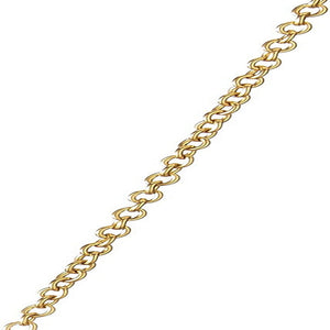 Estele Gold tone chaing with laughing and sad masks with white stones for women