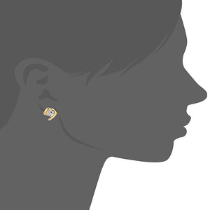Estele - 24 KT Gold plated Pendant Set with American Diamonds for Women