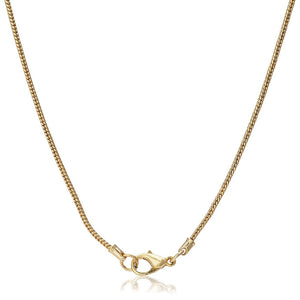 Estele  Gold Plated Glass Pearl Drop Chain Necklace Set for Women