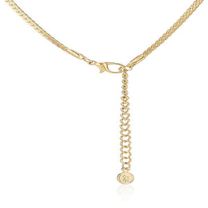 Estele - 24 KT Gold plated Necklace Set with  blue  stones for Women