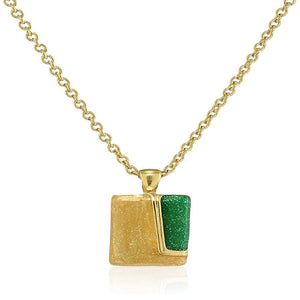 Estele Gold plated Necklace with multi coloured Enamel for Women