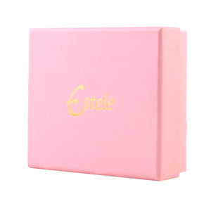 Estele Valentines Day Gift Jewellery Collection; Rose Gold Plated Stud Earrings Combo For Girls & Women (WHITE & BLACK)
