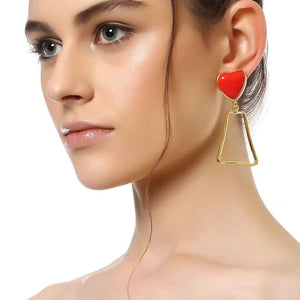 Red Heart Earrings
