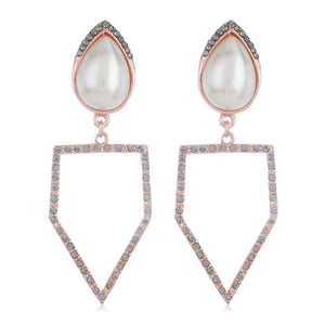 Rose Gold Peak Earrings