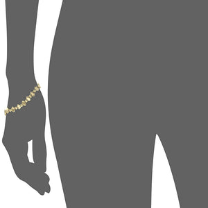 Estele  gold Plated String Kite Bracelet for women