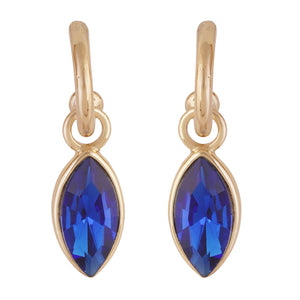 Estele - 24 KT Gold plated Necklace Set with  blue  stones for Women