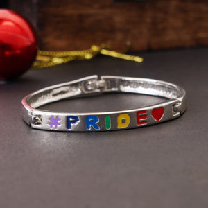 Estele - Pride Silver Rainbow Band