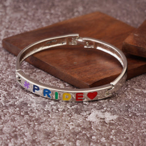 Estele - Pride Silver Rainbow Band