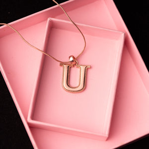 Estele - Charm "U" Rosegold plated Pendant